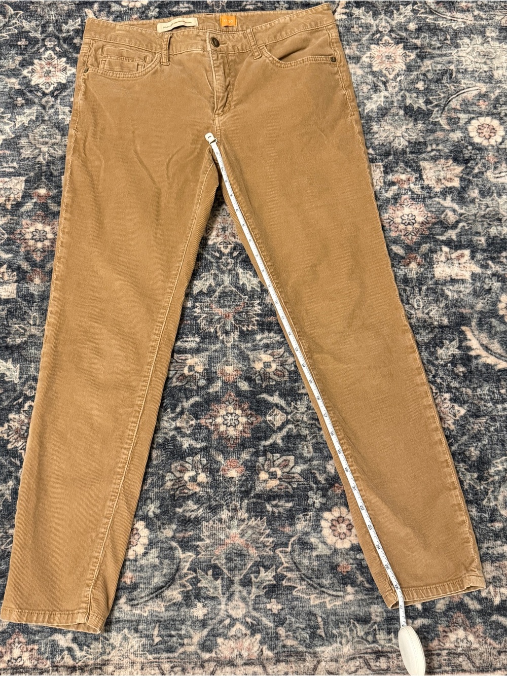 🦋Pilcro| EUC Anthropologie Pants Size 30 Corduroy Casual Everyday Pants in Camel - Picture 6 of 8